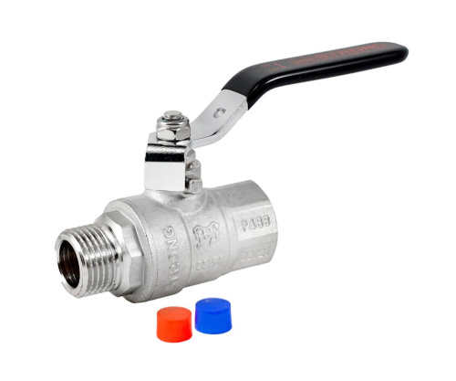 Кран шаровый PROFACTOR STRONG 1/2" вн.-нар. стальная рукоятка фото в интернет-магазине САНТЕХСИТИ