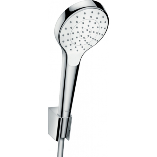 Hansgrohe Cromа Select S 1jet/Port Настенный держатель с ручным душем, цвет: хром/белый фото в интернет-магазине САНТЕХСИТИ