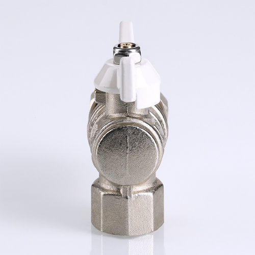 Кран с полусгоном VALTEC угловой 1/2" БЕЛАЯ ручка (8/96) фото в интернет-магазине САНТЕХСИТИ