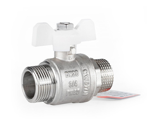 Кран шаровый PROFACTOR 3/4" нар.-нар. бабочка (10/80) фото в интернет-магазине САНТЕХСИТИ