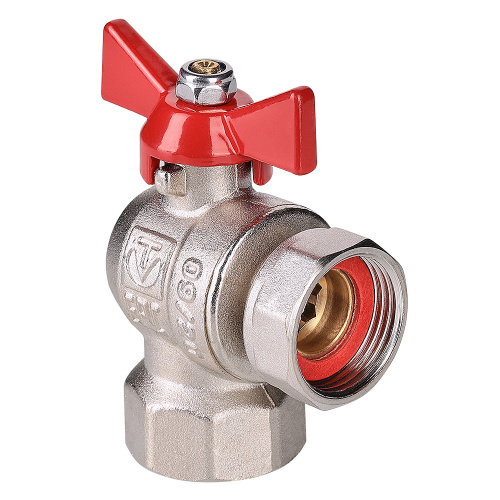 Кран шаровой угловой с накидной гайкой VALTEC (КОРОТКИЙ) 3/4" вн-вн (12/48) фото в интернет-магазине САНТЕХСИТИ