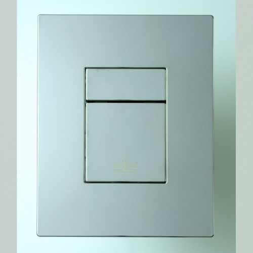 Кнопка для инсталляции VIEIR с пневматическим смывным клапаном, хром фото в интернет-магазине САНТЕХСИТИ