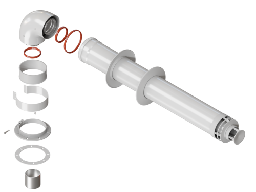 Комплект коаксиальный VIVAT D60/100-0.75 м (Все котлы. кроме Immergas) фото в интернет-магазине САНТЕХСИТИ
