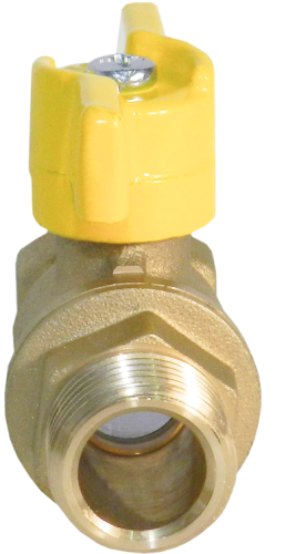 Кран шаровый БОЛОГОЕ ГОСТ для газа 1/2"  вн.-нар. рукоятка бабочка фото в интернет-магазине САНТЕХСИТИ