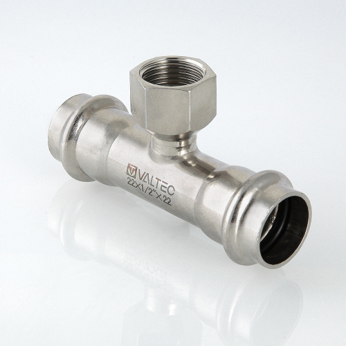Фитинг нержавеющая сталь VALTEC Тройник с вн.р. 28х3/4" фото в интернет-магазине САНТЕХСИТИ