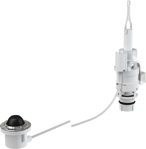 Кнопка пневматического смыва на расстоянии ALCAPLAST – ножное управление, металл, монтаж: на стену фото в интернет-магазине САНТЕХСИТИ