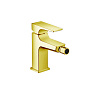 Hansgrohe Metropol Смеситель для биде на 1 отв, с донным клапаном, излив 129мм, цвет: золото фото в интернет-магазине САНТЕХСИТИ