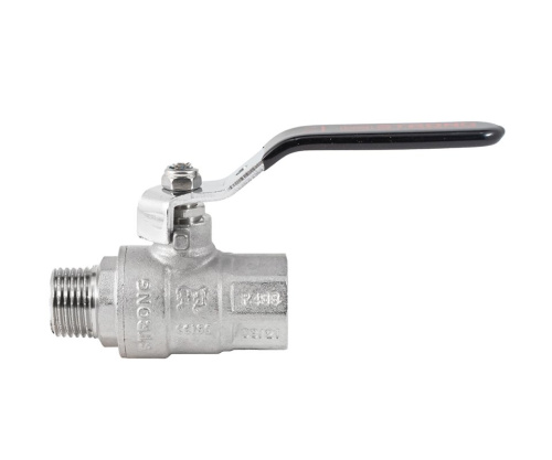 Кран шаровый PROFACTOR STRONG 1/2" вн.-нар. стальная рукоятка фото в интернет-магазине САНТЕХСИТИ