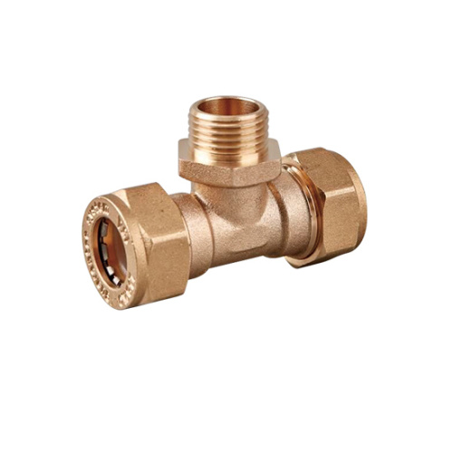 Фитинг для гофрированной трубы VIEIR Тройник с нар.р 15х1/2х15 фото в интернет-магазине САНТЕХСИТИ