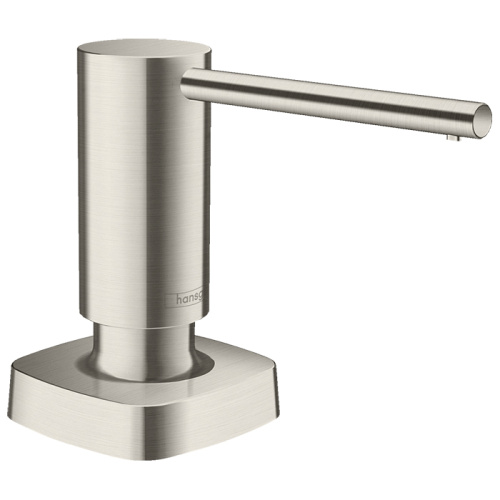 Hansgrohe Дозатор для жидкого мыла, цвет: сталь фото в интернет-магазине САНТЕХСИТИ