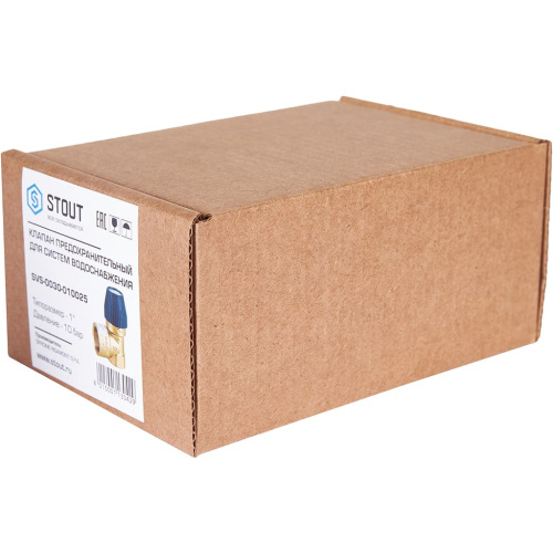 Предохранительный клапан для систем водоснабжения 10 бар 1"x1 1/4" (477.399) STOUT фото в интернет-магазине САНТЕХСИТИ