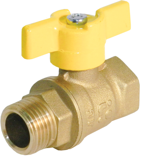 Кран шаровый БОЛОГОЕ ГОСТ для газа 1/2"  вн.-нар. рукоятка бабочка фото в интернет-магазине САНТЕХСИТИ