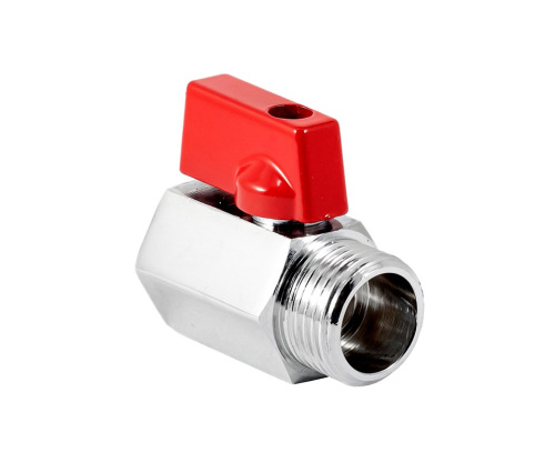 Кран шаровой PROFACTOR CHROME мини для бытовой техники в/н 1/2" фото в интернет-магазине САНТЕХСИТИ