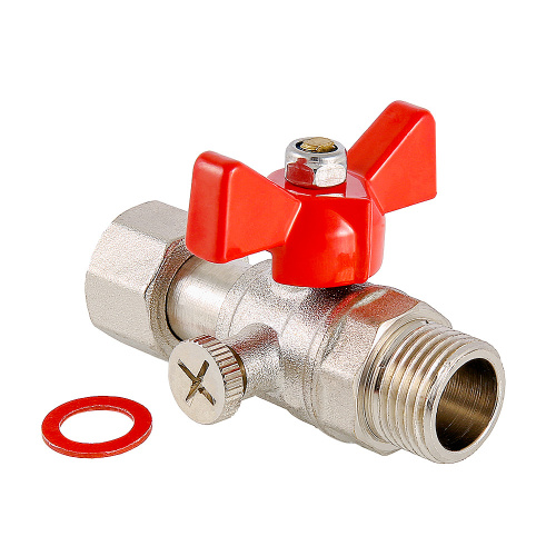 Кран шаровой VALTEC для подключения манометра, 1/2"нар -1/2"вн. фото в интернет-магазине САНТЕХСИТИ