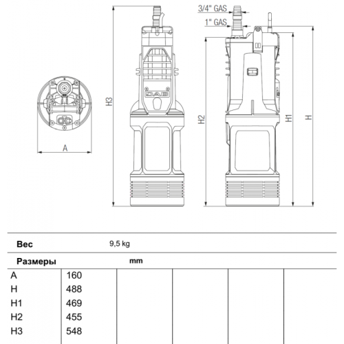 Насос колодезный DAB DIVERTRON 650 M V230/50 GAS 15m SCHUKO фото в интернет-магазине САНТЕХСИТИ