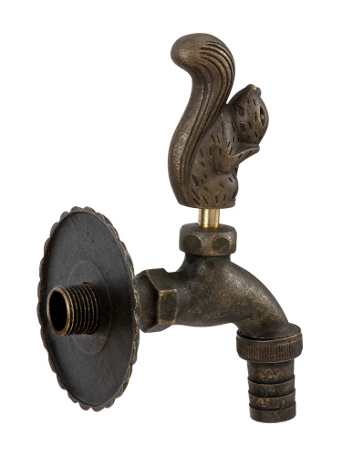 Кран SANTERA декор. с нос. Белка "бронза" 1/2" фото в интернет-магазине САНТЕХСИТИ