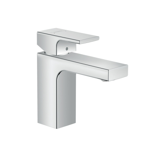 Hansgrohe Vernis Shap Смеситель для раковины, излив 100 мм, с донным клапаном, цвет: хром фото в интернет-магазине САНТЕХСИТИ