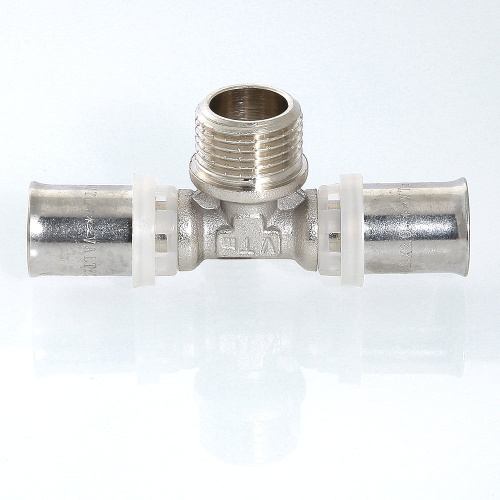 Пресс фитинг VALTEC Тройник с переходом на нар. р. 20х1/2"х16 фото в интернет-магазине САНТЕХСИТИ