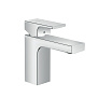 Hansgrohe Vernis Shap Смеситель для раковины, излив 100 мм, с донным клапаном, цвет: хром фото в интернет-магазине САНТЕХСИТИ