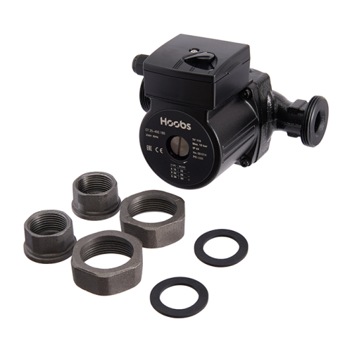 Насос циркуляционный Hoobs CT 32-80S 180мм 180Вт 1x230В 50Гц (с гайками, чугун) фото в интернет-магазине САНТЕХСИТИ