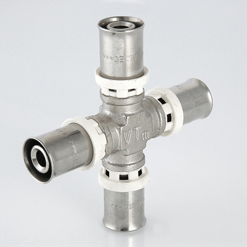 Пресс фитинг VALTEC Крестовина 20х16х20х16 фото в интернет-магазине САНТЕХСИТИ