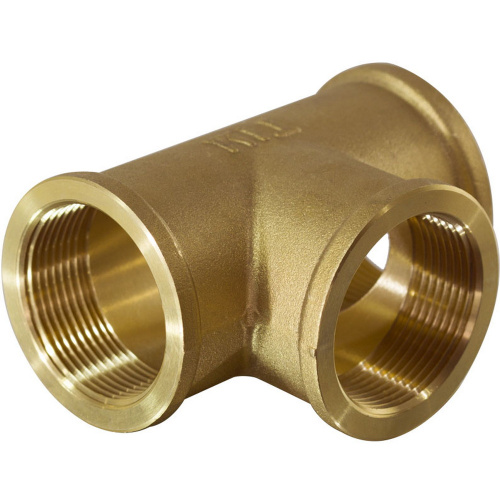 Резьбовой фитинг TIM Тройник (латун.) 2" вн-вн-вн фото в интернет-магазине САНТЕХСИТИ