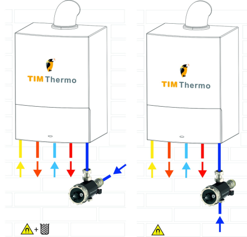 Фильтр-шламоотделитель с магнитом для настенных котлов 3/4" ZEISSLER фото в интернет-магазине САНТЕХСИТИ