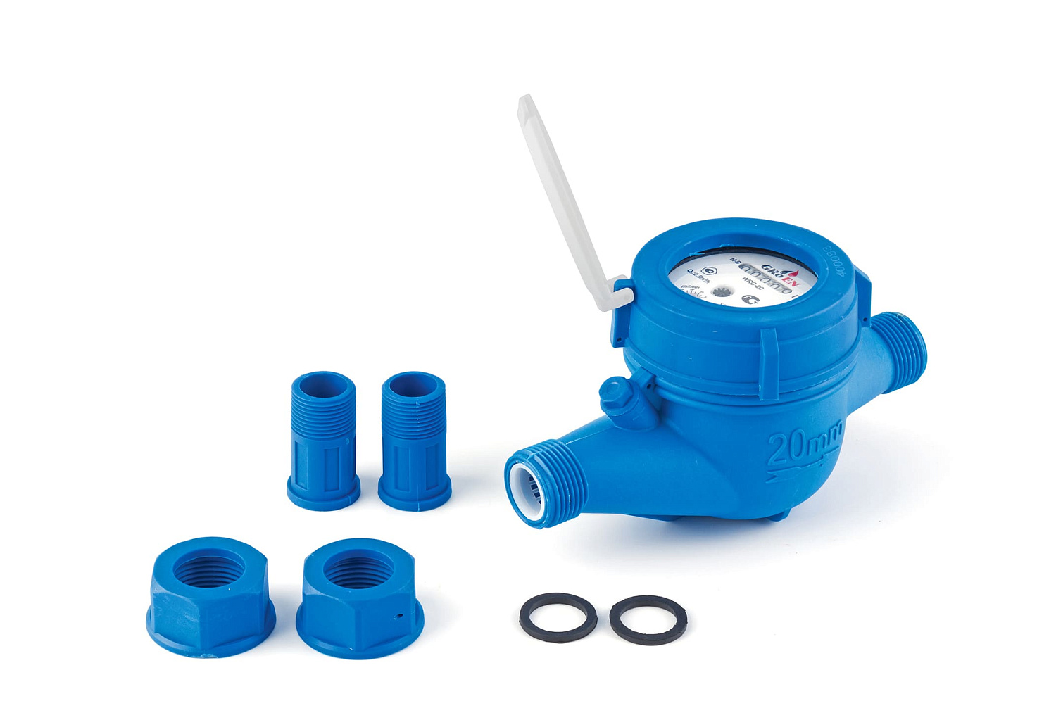 Счетчик GROEN для холодной воды мокроход WRC (plastic) 3/4" (190 мм)  (GROEN) фото в интернет-магазине САНТЕХСИТИ