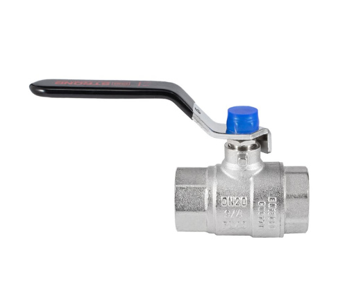 Кран шаровый PROFACTOR STRONG 3/4" вн.-вн стальная рукоятка фото в интернет-магазине САНТЕХСИТИ