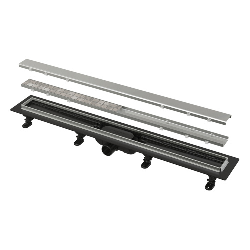 Трап для душа ALCAPLAST APZ20-850 с порогами из нерж. c двусторонней решеткой фото в интернет-магазине САНТЕХСИТИ