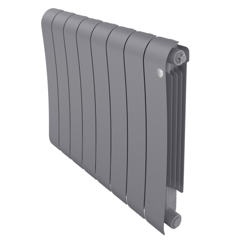 Радиатор биметаллический Royal Thermo Infinity 500 Silver Satin - 8 секц. фото в интернет-магазине САНТЕХСИТИ