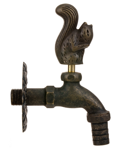 Кран SANTERA декор. с нос. Белка "бронза" 1/2" фото в интернет-магазине САНТЕХСИТИ