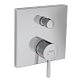 Hansgrohe Finoris Смеситель для душа, встраиваемый, с переключателем потоков на 2 положения, внешняя часть, цвет: хром фото в интернет-магазине САНТЕХСИТИ