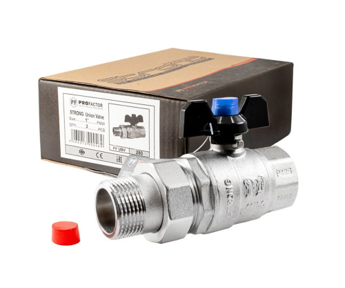 Кран с полусгоном PROFACTOR STRONG 1" прямой фото в интернет-магазине САНТЕХСИТИ