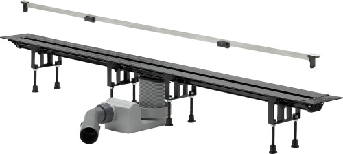 Трап для душа VIEGA Advantix Vario Модель 4965.20 с решеткой (матовая сталь) и опорами 300-1200мм фото в интернет-магазине САНТЕХСИТИ