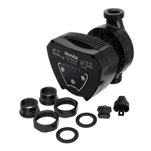 Насос циркуляционный Hoobs CTAE 32-60 180мм 90Вт 1x230В 50Гц (с гайками, чугун) фото в интернет-магазине САНТЕХСИТИ