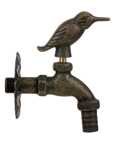 Кран SANTERA декор. с нос. Колибри "бронза" 1/2" фото в интернет-магазине САНТЕХСИТИ