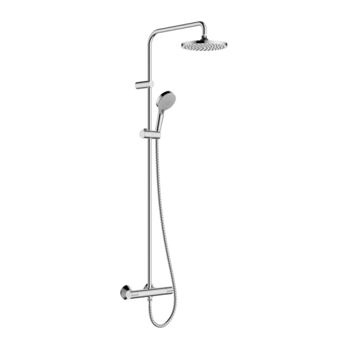 Hansgrohe Vernis Blend Душевая стойка с верхним душем 200 1jet с термостатом, EcoSmart, цвет: хром фото в интернет-магазине САНТЕХСИТИ