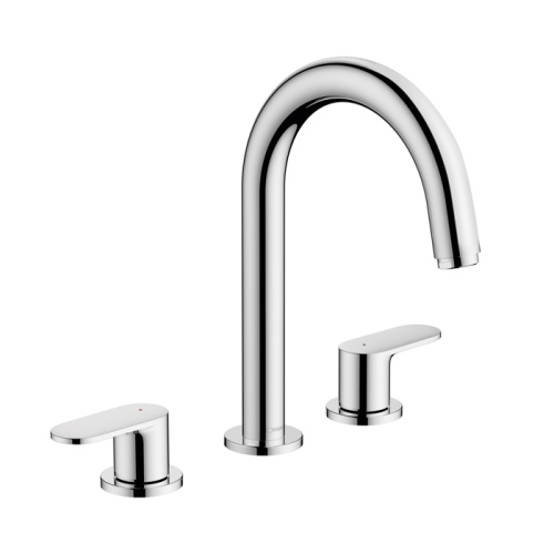 Hansgrohe Vernis Blend Смеситель для раковины, на 3 отв, с донным клапаном, цвет: хром фото в интернет-магазине САНТЕХСИТИ