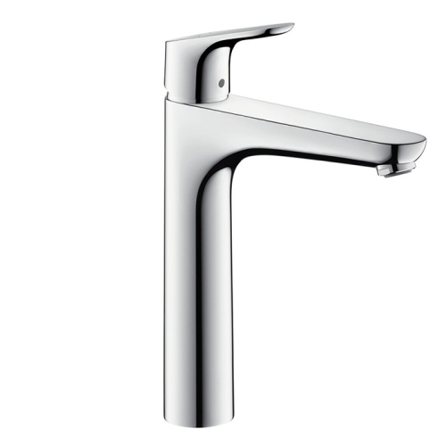 Hansgrohe Focus, Смеситель для раковины, высокий, с донным клапаном, Цвет: хром фото в интернет-магазине САНТЕХСИТИ