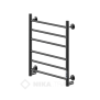 Полотенцесушитель НИКА с греющим кабелем WAY II 60/50 U (RAL9005 mat) фото в интернет-магазине САНТЕХСИТИ