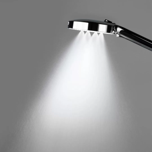 Душевая колонна FONTE на 3 потока с поворотным изливом с термостатически смесителем, хром фото в интернет-магазине САНТЕХСИТИ