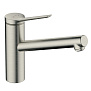 Hansgrohe Zesis Смеситель для кухни, 1 отв., 1jet,  цвет: нержавеющая сталь фото в интернет-магазине САНТЕХСИТИ