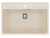 Мойка композит.Ulgran U-600 ПРЯМОУГОЛЬНАЯ 328 бежевый 760*510*220  с сифоном фото в интернет-магазине САНТЕХСИТИ