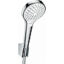 Hansgrohe Croma Select S Vario Porter Ручной душ, с держателем, цвет: хром/белый фото в интернет-магазине САНТЕХСИТИ