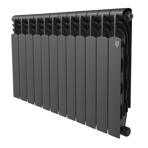 Радиатор биметаллический Royal Thermo Revolution Bimetall 500 2.0/Noir Sable – 12 секц. фото в интернет-магазине САНТЕХСИТИ