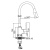 Смеситель для кухни с гибким изливом Ledeme H30 L4130-2 фото в интернет-магазине САНТЕХСИТИ