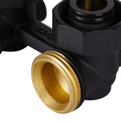 Узел нижнего подключения Royal Thermo угловой 1/2х3/4 EK (черный) фото в интернет-магазине САНТЕХСИТИ