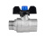 Кран шаровый PROFACTOR STRONG 3/4" вн.-нар. бабочка фото в интернет-магазине САНТЕХСИТИ