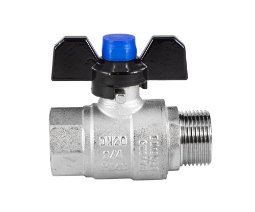 Кран шаровый PROFACTOR STRONG 3/4" вн.-нар. бабочка фото в интернет-магазине САНТЕХСИТИ